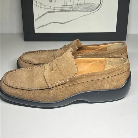Bally Fisto Suede Men’s Leather Loafers Made in Italy Size 7.5 - Picture 8 of 16